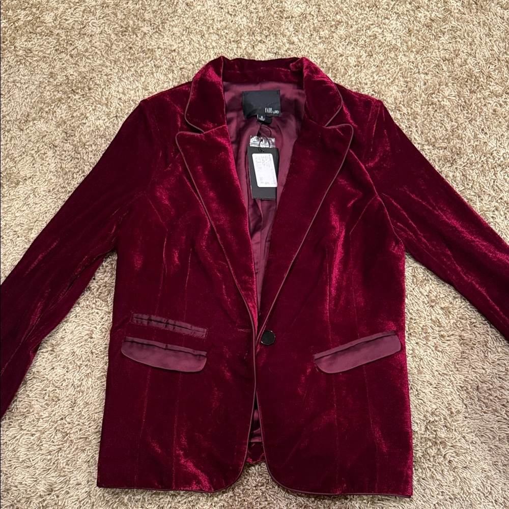 Fate Velvet Wine Jacket